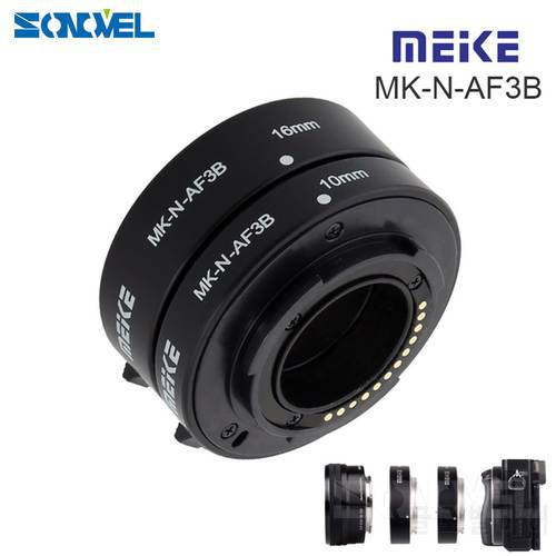 Meike Auto Focus Macro Extension Tube 10mm 16mm for Nikon 1 mirrorless Camera AW1 S2 J5 J4 J3 J2 J1 V3 V2 V1