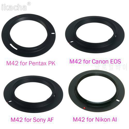 M42 Screw Camera Lens Mount Adapter Ring Accessories to for SONY AF Minolta Alpha For Canon EOS for Nikon AI for Pentax PK Lens