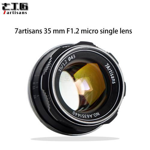 7artisans 35mm F1.2 APS-C Manual Fixed Lens For Sony E Mount Canon EOS-M Mount Fuji FX X-T1 X-T2 X-T10 X-T20 Mount