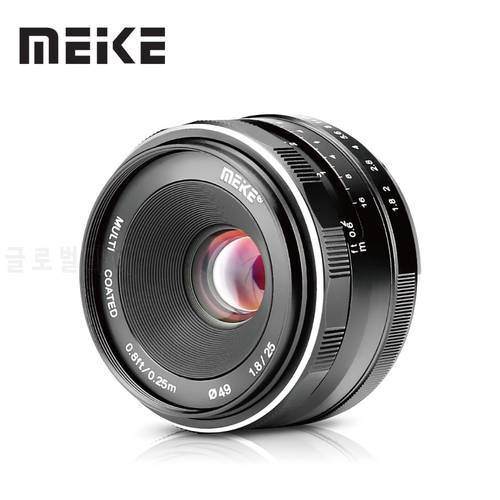 Meike 25mm F1.8 APS-C Wide Angle Manual Lens to All Single Series for Canon EF-M /for Nikon 1 Cameras M6 M2 M3 M5 M50 M100 V1 J5