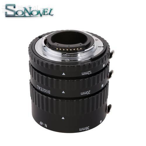 Meike Auto Focus Metal AF Macro Extension Tube Set for Nikon D7500 D5600 D5300 D3300 D850 D810 D800 D750 D500 D5 D4S DSLR Camera
