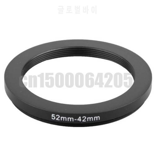 Free shipping 2pcs Black Step Up Filter Ring 52mm to 42mm 52mm-42mm 52-42mm