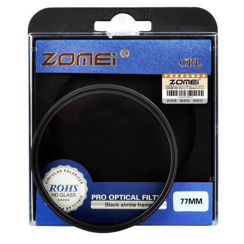 Origina Zomei 77mm Professional Optical CPL Circular Polarizing Filter for Canon Nikon Tamron Sigma Sony Olympus SLR Lenses