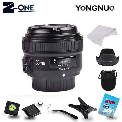 YONGNUO YN35mm 1:2 F2.0 AF/MF Lens for Nikon F Mount DSLR Cameras Wide-Angle AF/MF Fixed/Prime Anto Focus
