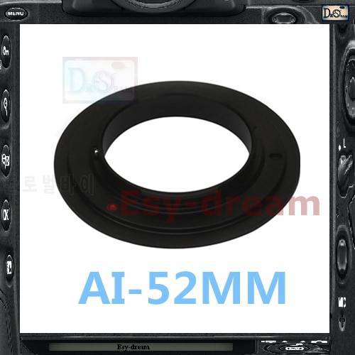 AI-52 52 mm Lens Macro Reverse Ring Adaptor Adapter for NIKON-52 Nikon DSLR Camera F AI Lens PR208