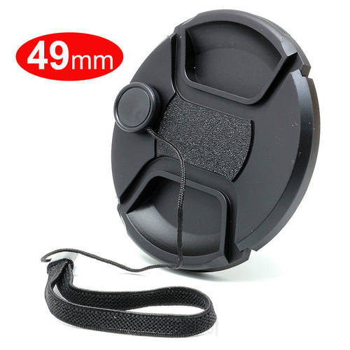49mm Center Pinch Snap-On Front Lens Cap Cover for Canon EOS M2 M3 M5 M6 M10 M50 M100 M200 w/ 15-45mm f/3.5-6.3 Lens