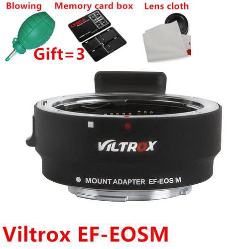 Viltrox For EF-EOSM EOS-EOSM Electronic Auto Focus Lens adapter for EOS EF EF-S lens to EOSM EF-M2 M3 M5 M6 M10 Mount Adapter
