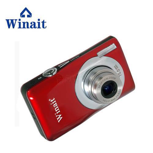 Winait compact digital camera DC-V100 Rechargeable lithium battery camera with 5x optical zoom, 4x digital zoom