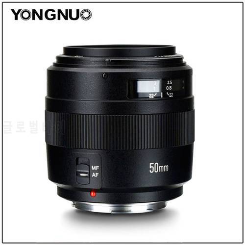 YONGNUO YN50MM F1.4 Standard Prime Lens 50mm Large Aperture Auto Focus for Canon EOS 1300D 1200D 1100D 1000D 850D 5DIV 5DIII 5D