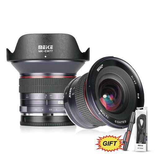 MEKE 12mm f/2.8 Ultra Wide Angle Fixed Lens for Sony E mount A6300 A6000 A6500 A5000 NEX3/5/6 Camera with APS-C + Gift