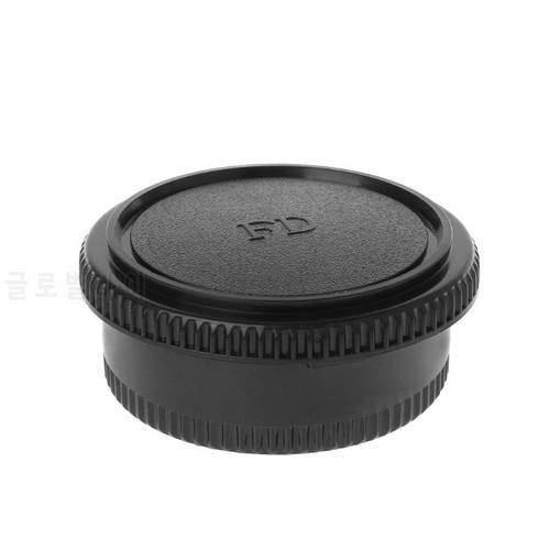 Front Body Cap & Rear Lens Cap Replacement for FD Body Lens Accessories Camera Body EF Lens Replacement