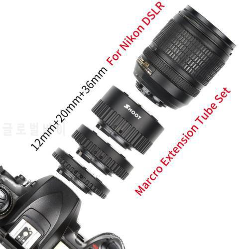 Auto Focus Marcro Extension Tube Set for Nikon D7000 D7100 D7200 D5100 D750 D800 D600 D610 D90 dslr camera
