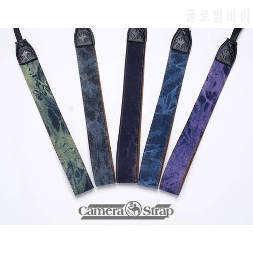 NEW way tie-dyed denim SLR camera strap single micro camera strap lanyard accessories SLR with Good Quality