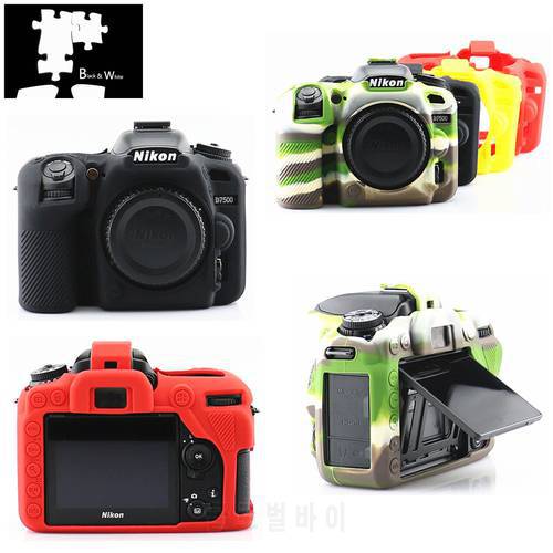 Silicone Armor Skin Case Body Cover Protector DSLR Camera Bag For Nikon D7500 ONLY
