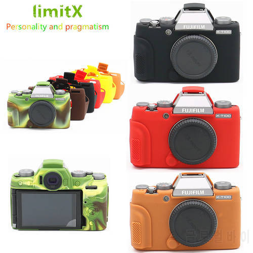 Silicone Armor Skin Camera Bag Case Body Cover Protector for Fujifilm X-T100 XT100 Digital Camera ONLY