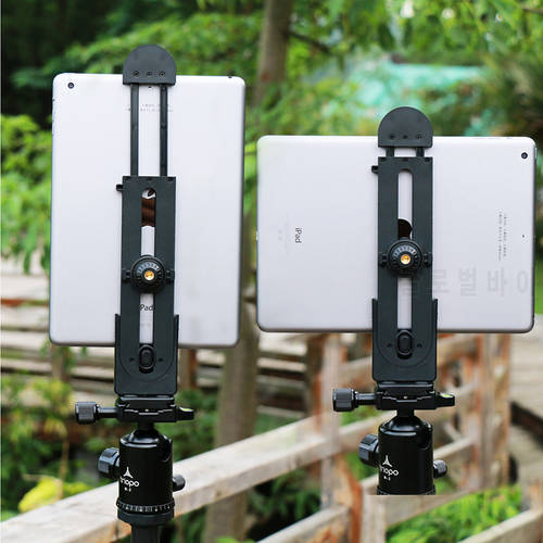 for iPad Professional Tablet Tripod Mount 5-12&39&39 Universal Stand Clamp Adjustable Vertical Bracket Holder Adapter 1/4