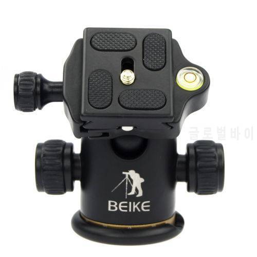 BEIKE Aluminum BK-03 Tripod Ball Head +Quick Release Plate Pro Camera Tripod Max load to 8kg