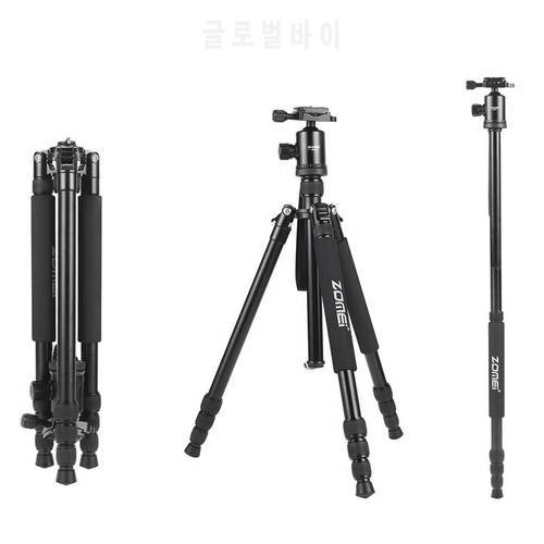 Zomei Z818 Portable Professional Aluminum Travel Camera Tripod with quick release plate monopod flexible tripod legs