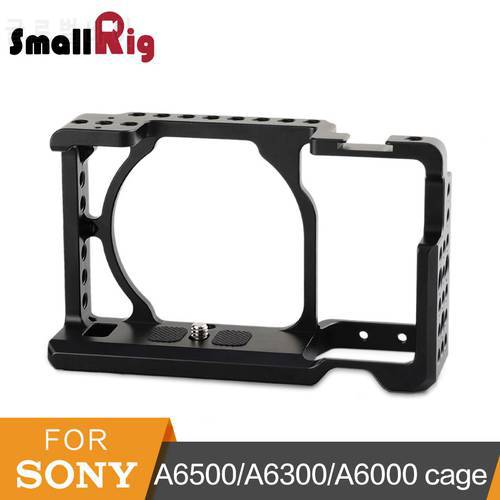 SmallRig Camera Cage for Sony A6000/A6300/A6500 ILCE-6000/ILCE-6300/A6500/Nex-7 Aluminum Alloy Cage To Mount Tripod Monitor-1661