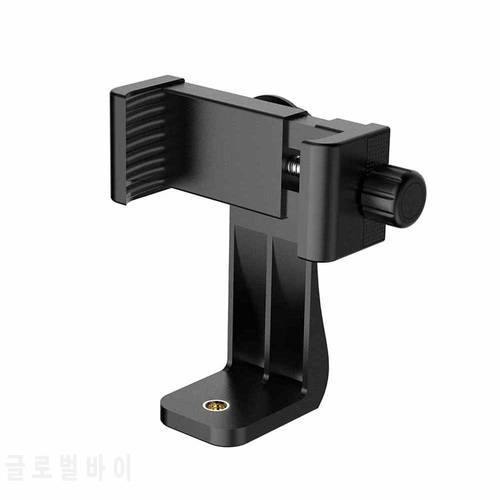 Universal 360 Degree Rotary Vertical Bracket Cell Phone Clip Holder Tripod Monopod Mount Adapter with 1/4 for SmartPhone
