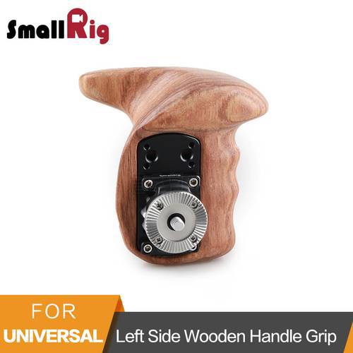 SmallRig Left Side Wooden Grip with Arri Rosette For DSLR Camera Handle Grip Adjustable Quick Release Wooden Handle - 1891