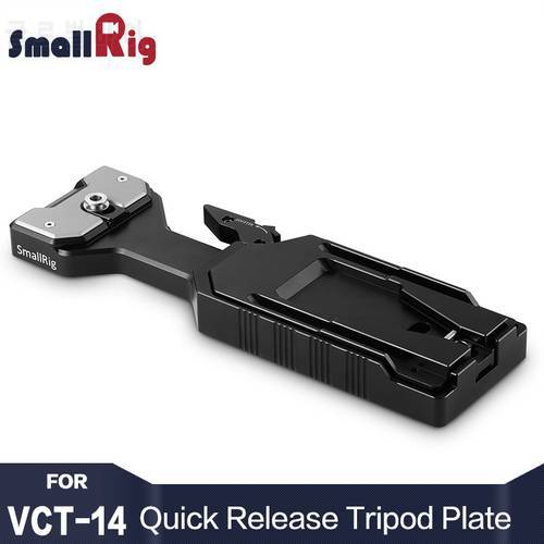 Smallrig VCT-14 Quick Release Tripod Plate With 1/4 3/8 Thread Holes for Camera Camcorder 2169