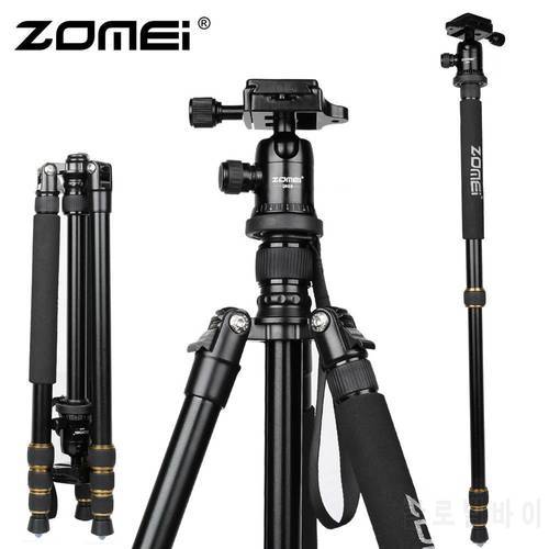 new Zomei Z688 Aluminum Portable Tripod Monopod Z-818 Travel Compact For Digital SLR DSLR Camera Stand Better than Q666