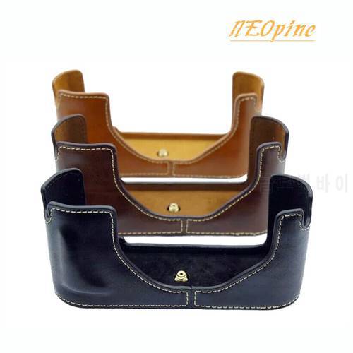 PU Leather Half Body Set For Leica M9 M8 M-E M-MONO Camera Bag Case protector cover With Battery Opening