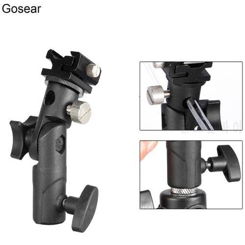Gosear Professional Universal E Type Camera Flash Speedlite Mount Swivel Light Stand Bracket Umbrella Shoe Holder Standard Shoe
