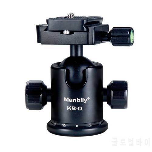 Manbily Tripod Head KB-0 Aluminum Professional Camera Ball Head Tripod Head Panoramic Sliding Rail accessories