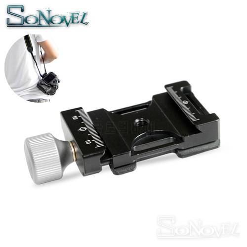 38mm Quick Release Plate Clamp Adapter with Neck strap mount for Arca-Swiss AS Standard Quick Release Plate Tripod Head