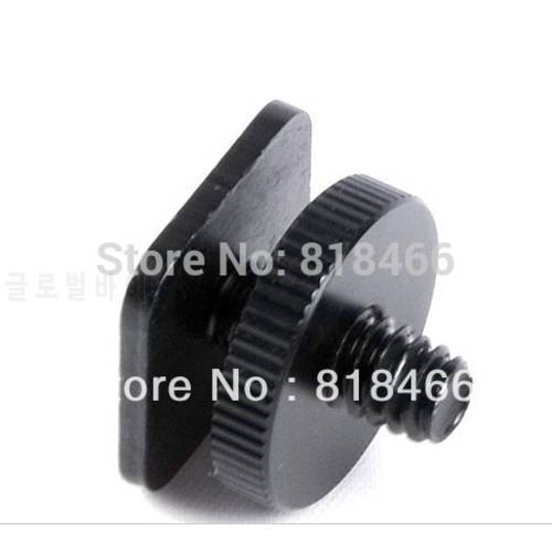 1/4 Inch One Nut Mount Adapter For Tripod Screw And DSLR Camera Flash Hot Shoe Free Shipping