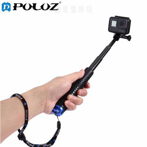 PULUZ For Go Pro Accessories Handheld Extendable Pole Monopod &Screw for DJI Osmo Action/GoPro HERO6/5/5 4 Session/3+/3/2/Xiaoyi