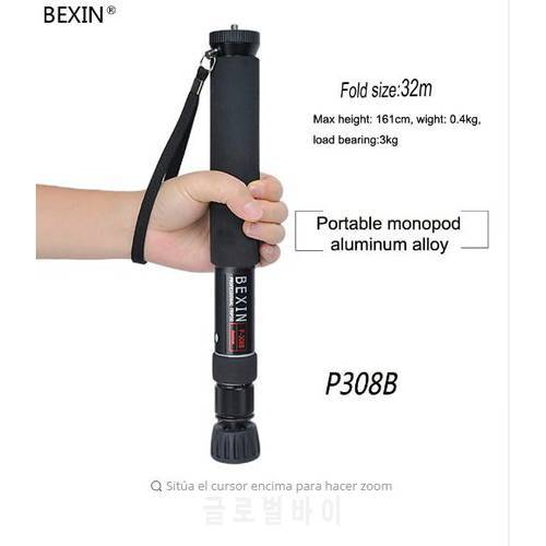 BEXIN portable aluminum alloy professional adjustable handheld monopod for camera dslr phone video camera