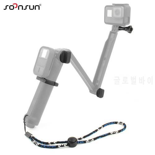 WiFi Remote Control Ring Mount + Replacement Thumb Screw + Wrist Strap for GoPro 3-Way Arm Tripod Monopod Repair Part Accessory