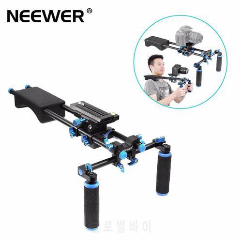 Neewer Portable FilmMaker System With Camera/Camcorder Mount Slider, Soft Rubber Shoulder Pad Handgrip For All DSLR Video Camera