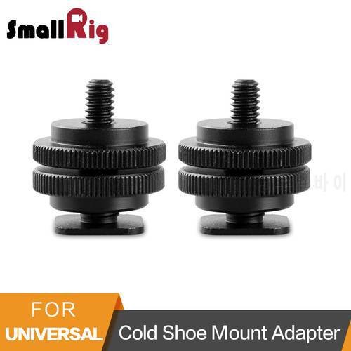 SmallRig Cold Shoe Mount Adapter (2 pcs) With 3/8