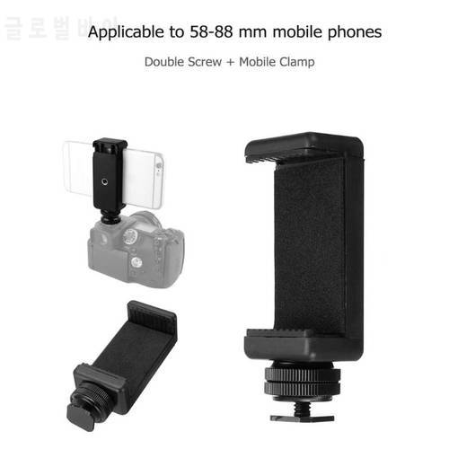 VODOOL Cell Phone Tripod Monopods Stand Bracket Clip Accessories with Hot Shoe Screw Adapter Tripod Mount for SLR DSLR Camera