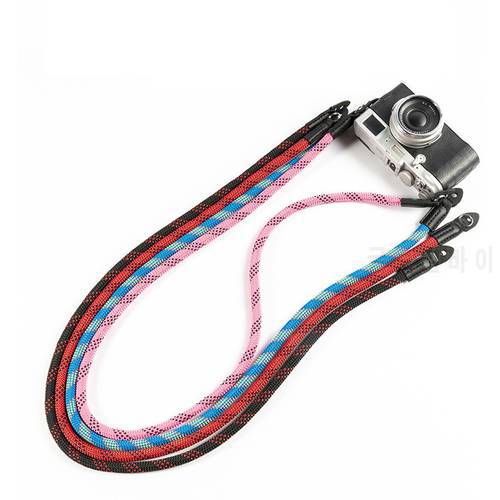 Nylon colorful rope Camera Shoulder Neck Strap Belt for Mirrorless Digital Leica Canon Fuji Nikon Olympus Pentax Sony Camera