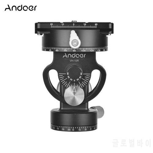 Andoer VH-10R tripod Head supports 360 pan and +/-90 tilt movement Photography Head ballhead for tripod monopod for camera