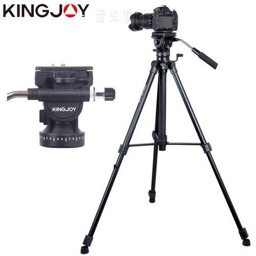 KINGJOY VT-1500 Tripod Camera Profesional Aluminum Stand For All Models Video Holder Stativ Mobile Flexible Digital SLR DSLR