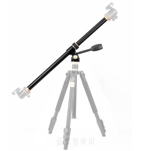 Horizontal Tripod Mount Extension Arm Rotatable Center Column Tripod Accessory for Support Camera Overhead Product Photography