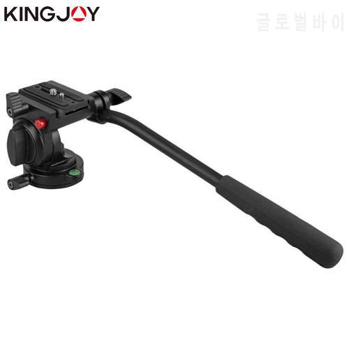 KINGJOY Official KH-6750 Panoramic Tripod Head Hydraulic Fluid Video Head For Tripod And Monopod Camera Holder Stand SLR DSLR