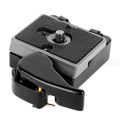 Black Camera 323 Quick Release Plate with Special Adapter (200PL-14) Compatible with Manfrotto 323 Tripod Monopod DSLR Cameras