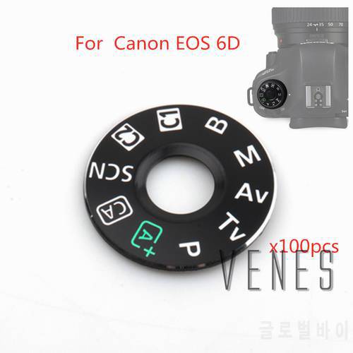 100 pcs/lot Dial Mode Plate Interface Cap Replacement Part For Canon EOS 6D Digital Camera Repair