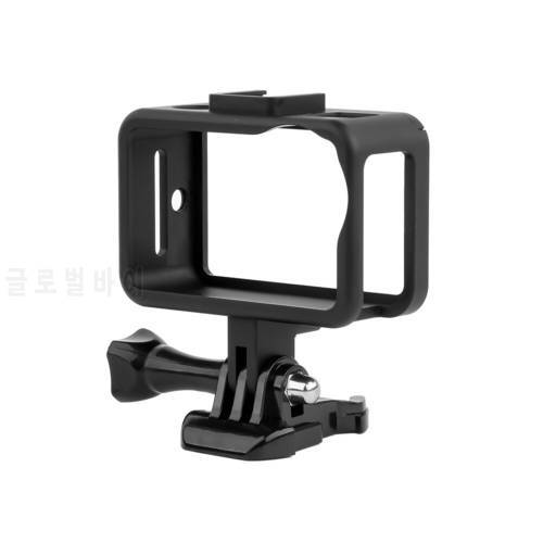 Aluminum Alloy Vlog Cage Case Adapter for DJI OSMO ACTION Camera Shell Frame Housing with Cold Shoe for LED Light Microphone