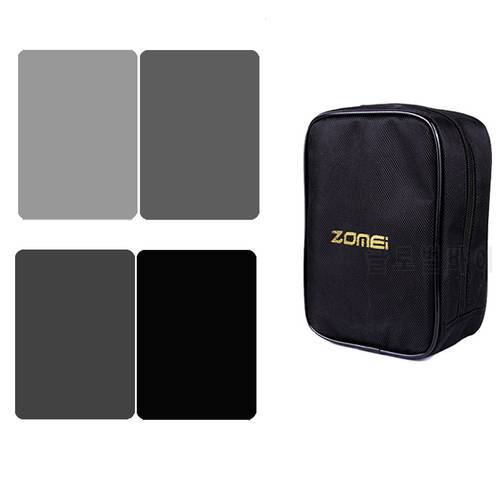 Zomei 100*150mm Neutral Density Square Filter Kit GND ND2 ND4 ND8 ND16 Full Gray ND2 ND4 ND8 ND16+16 Slots Filters Carrying Case