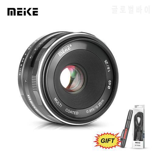 Meike 25mm f1.8 Large Aperture Manual Focus Lens for Sony E mount A6300 A6100 A6000 A5100 A5000 ,NEX6/5/3 Cameras +Free Gift