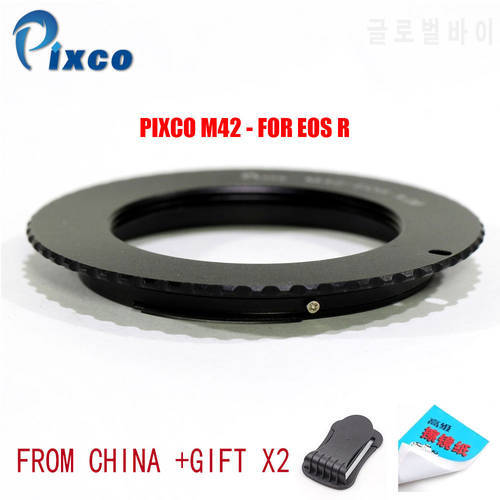 Pixco Lens Adapter for M42 - EOS .R Ultra-slim Lens Mount Adapter Ringfor M42 Lens to Canon EOS R Camera