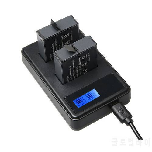 Battery Charger For Gopro Hero 6 5 Action Camera LCD Dual USB Charger for Go Pro Hero 5 Accessories AHDBT-501 AHDBT501 AHDBT 501